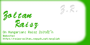 zoltan raisz business card